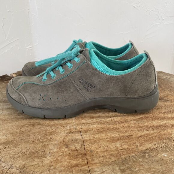 Dansko Shoes Womens 40 US 9.5 Elise‎ Sneaker Suede Lace Up Walking Comfort Hike - Picture 1 of 8